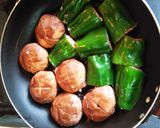 シイタケとピーマンの肉詰め作り方6写真