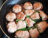 シイタケとピーマンの肉詰め作り方8写真