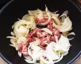 簡単ヘルシー☆豚コマ肉と赤野菜の蒸し炒め作り方5写真