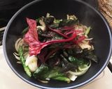 簡単ヘルシー☆豚コマ肉と赤野菜の蒸し炒め作り方9写真