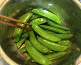 スナップエンドウの胡麻よごし作り方1写真