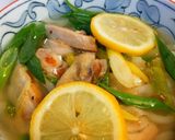 鶏塩レモンうどん作り方7写真