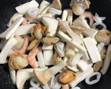 菜の花とシーフードのパスタ作り方6写真