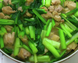 鶏肉と小松菜の中華あんかけ☆作り方3写真