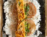 ハムと卵のネギキンパ　海苔巻き　韓国料理作り方1写真