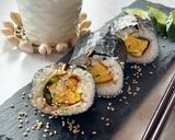 ハムと卵のネギキンパ　海苔巻き　韓国料理作り方4写真