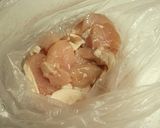鶏むねと福神漬けとニラの炒め物作り方1写真