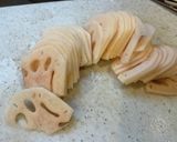 レモンジャムで作るレンコンのきんぴら作り方1写真