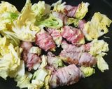 お弁当★やみつき豚バラ春キャベツ★韓国風作り方4写真