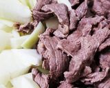 お年寄り絶賛シリーズ☆牛煮込み丼ぶり☆作り方3写真