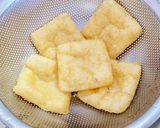 豆腐の鶏ひき肉入り♡油揚げの巾着煮♡作り方5写真