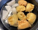 豆腐の鶏ひき肉入り♡油揚げの巾着煮♡作り方21写真