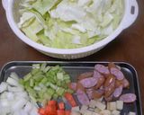 給料日前のお野菜た～っぷり食べるスープ♪作り方1写真