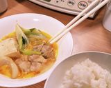 鶏すき　岩津ねぎ入り作り方7写真
