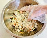 豆腐の鶏ひき肉入り♡油揚げの巾着煮♡作り方13写真