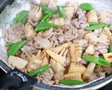 豚と筍とスナップえんどうのオイスター炒め作り方8写真