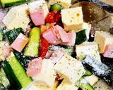 セミドライトマトと豆腐の洋風デリサラダ作り方4写真
