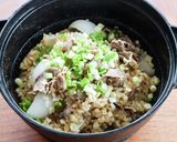 簡単!新玉ねぎと牛肉の炊き込みごはん作り方6写真