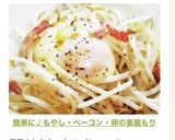 簡単に♪もやし・ベーコン・卵の巣籠もり作り方6写真