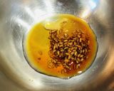 材料２つ　春菊と小揚のからし酢しょうゆ作り方3写真