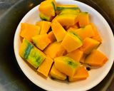かぼちゃとゴーダチーズのサラダ作り方1写真