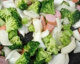 ブロッコリーのチーズカレー炒め作り方2写真