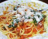 手抜きで美味しい♪♪ミートソースパスタ作り方5写真