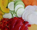 スピルリナ&カラフル野菜の重ね焼き作り方1写真