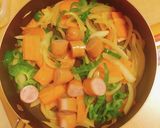 秘伝のタレで焼きそば風パスタ作り方5写真