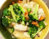 胸肉ブロッコリー味噌ラーメン味青椒肉絲風作り方16写真