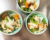 和風パスタ味豚こま大根青椒肉絲風作り方11写真