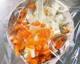 豆腐バーグ入り味噌カレー炒め味ドーム蒸作り方2写真
