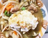 豆腐バーグ入り味噌カレー炒め味ドーム蒸作り方24写真
