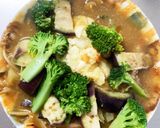 豆腐バーグ入り味噌カレー炒め味ドーム蒸作り方26写真