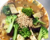 豆腐バーグ入り味噌カレー炒め味ドーム蒸作り方27写真