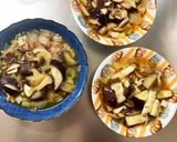 レンジ豚こまピリ辛オイスター麻婆豆腐茄子作り方14写真