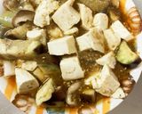 レンジ豚こまピリ辛オイスター麻婆豆腐茄子作り方15写真