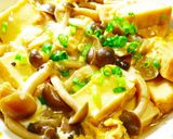 親子丼の味！鶏もも肉しめじ玉ねぎ卵とじ作り方10写真