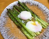 アスパラを温泉卵でとろーっとサラダ作り方3写真