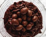 ヴィーガンのイースターチョコレートケーキ作り方14写真