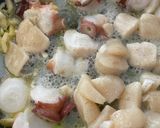 たことホタテのバター醤油パスタ作り方4写真