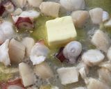 たことホタテのバター醤油パスタ作り方5写真