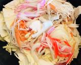 意外に野菜たっぷり焼きちゃんぽん塩うどん作り方1写真