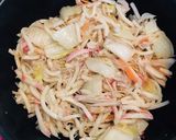 意外に野菜たっぷり焼きちゃんぽん塩うどん作り方4写真