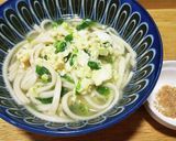 犬ご飯　白菜とホタテのおうどん作り方4写真