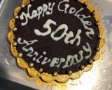 金婚祝賀ケーキ作り方28写真