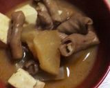永井食堂のもつ煮に具を足す作り方4写真