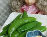 リカちゃん♡塩茹スナップエンドウ醤油マヨ作り方8写真