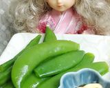 リカちゃん♡塩茹スナップエンドウ醤油マヨ作り方9写真