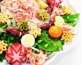 釜揚げ桜えびのピンク色サラダ作り方10写真